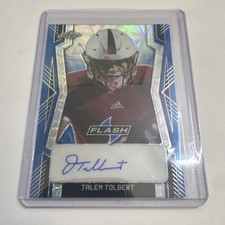 Leaf 2022 Flash Portrait Autographs Jalen Tolbert Auto 11/20 Football Card