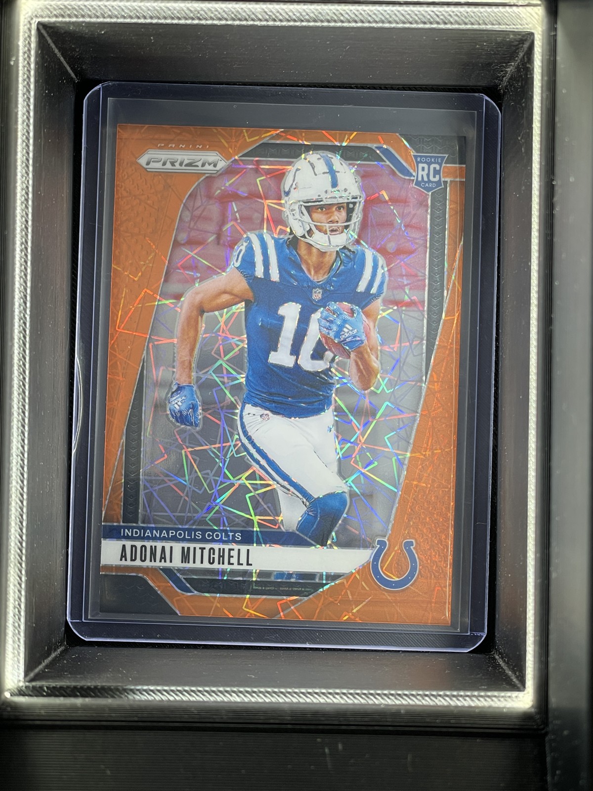 2024 Panini Prizm - Rookies Adonai Mitchell #303 Lazer Prizm (RC)