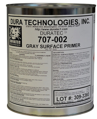 Duratec 707-002 Gray Surface Primer 1Gallon Marine Fiberglass High Build Coating