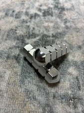 Old School Hard Luck BMX Bullet Pegs Solid 26t 3/8's Axle Silver (Raw)