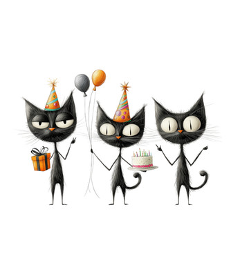 WakiHong 3 Pezzi Arrampicata Gatti Animali Styling Adesivi Decalcomanie per Gatti di Lunga Durata Graffi di Gatto Adesivi per Paraurti per Auto,Moto, Parete,Finestra