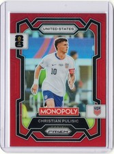 Panini 2026 Monopoly Prizm FIFA World Cup Red Prizm Christian Pulisic #47 USA