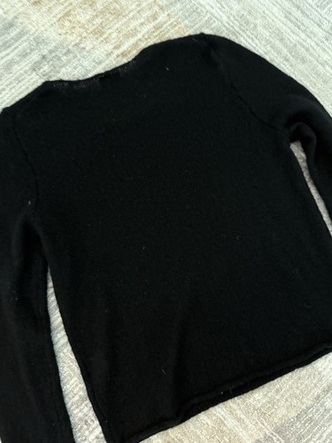 Brandy Melville Sweater One Size Womens Black John Galt Pullover Long Sleeve - Picture 4 of 4