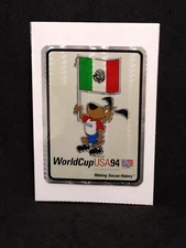 Mexico WORLD CUP USA 94 MAKING SOCCER HISTORY RARE Holographic Sticker 