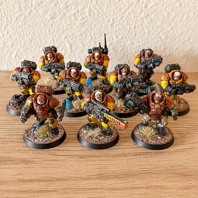 Warhammer 40k Leagues Of Votann - Painted Hearthkyn Warriors