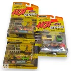Matchbox Hot Stocks Pit-Stop Action Playset Lot of 3 Vintage Racing Collectibles