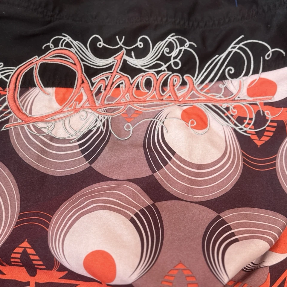 Oxbow Board Shorts Para Hombres 36 Marrón Naranja Y2K Retro Bermudas Forradas con Estrellas Surfcore Foto 2 de 4