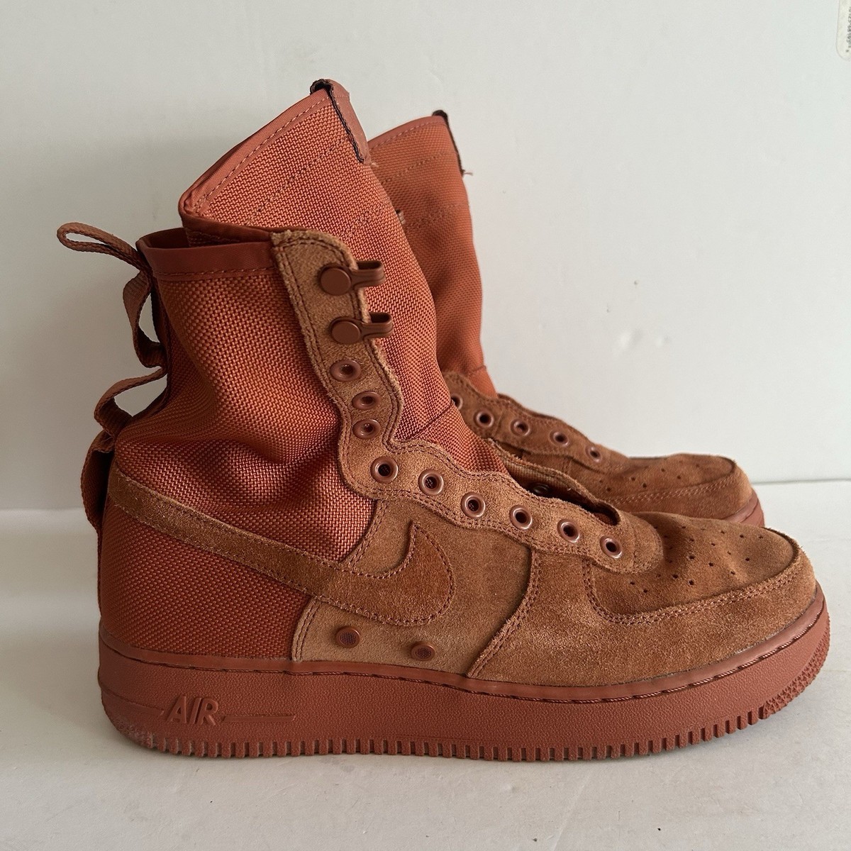 peach high top air force ones