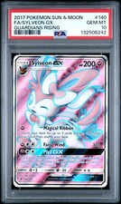 Sylveon GX 140/145 Full Art SM Guardians Rising Pokemon English PSA 10