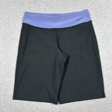 VTG 90s Nike Sz M Athletic Shorts Pull On Stretch y2k Activewear Yoga