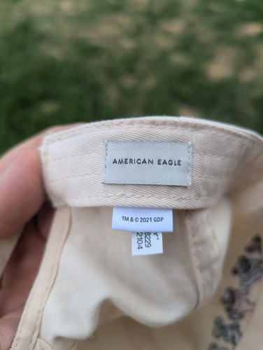 Grateful Dead Hat, Dancing Bears, Beige, 100% Cotton, American Eagle, Strapback - Picture 4 of 4