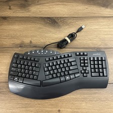 Perixx PERIBOARD-512 Wired Full-Size Ergonomic Natural Split Black Keyboard