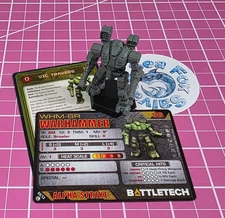 BattleTech Bounty Hunter Warhammer - Legendary Mechwarriors III NEW + Cards