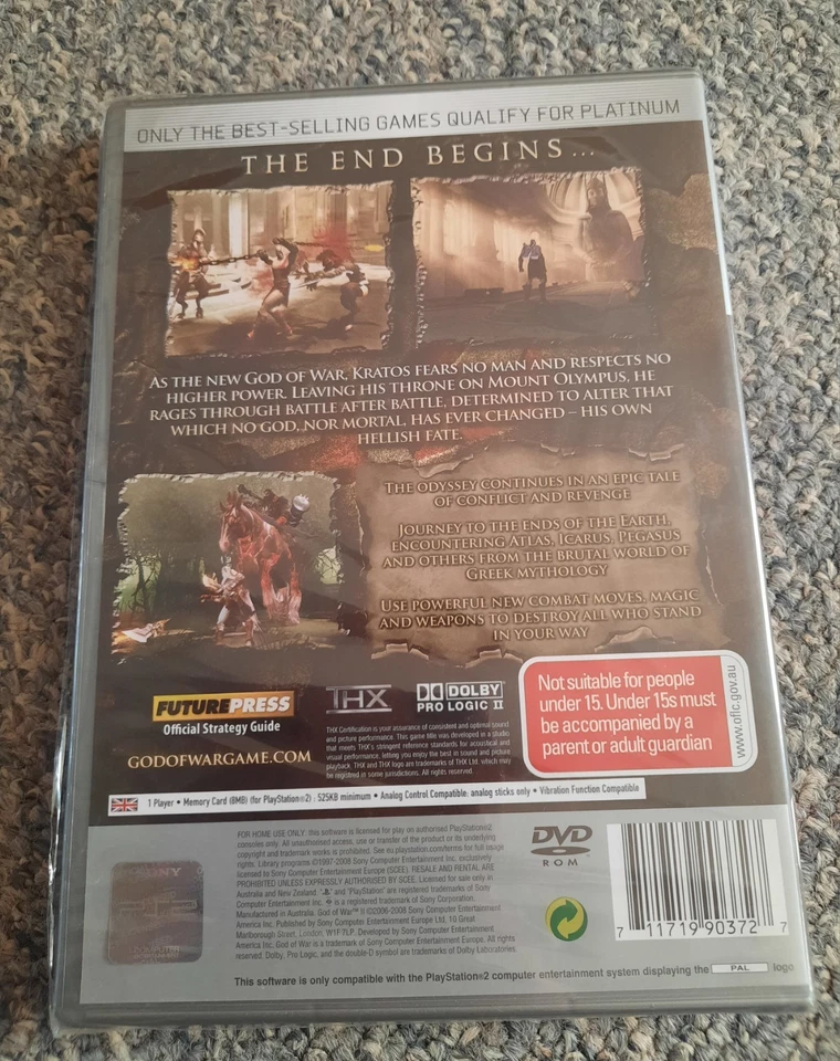 God of War 2- Ps2- Factory Sealed - Image 2 of 4