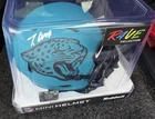 Travis Hunter Signed Jacksonville Jaguars Rave Mini Football Helmet (Beckett)