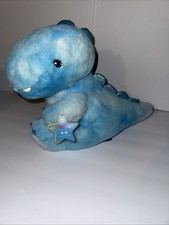 FAO Schwarz Dinosaur Blue 14" Plush Glow Brights Lights And Sound Stuffed Animal