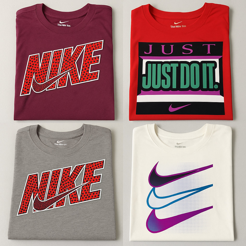 Nike Men’s T-Shirt Bundle  New Graphic Tees Red Blue White Black Sizes S-3XL-image