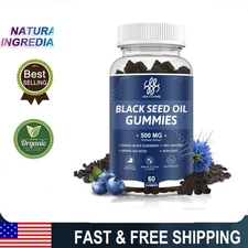 Sea Moss Gummies Black Seed Oil Ashwagandha Elderberry Gummy Vitamins for Adults