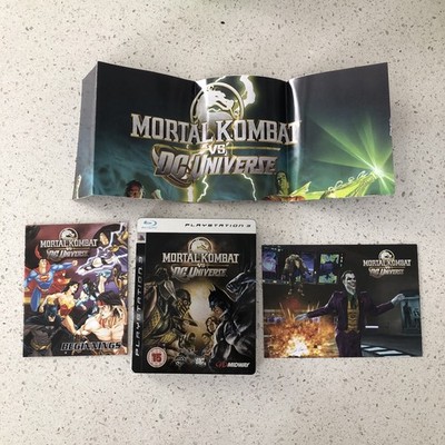 Mortal Kombat Vs DC Universe PS3 SteelBook with Comic Book, Poster + Region Free