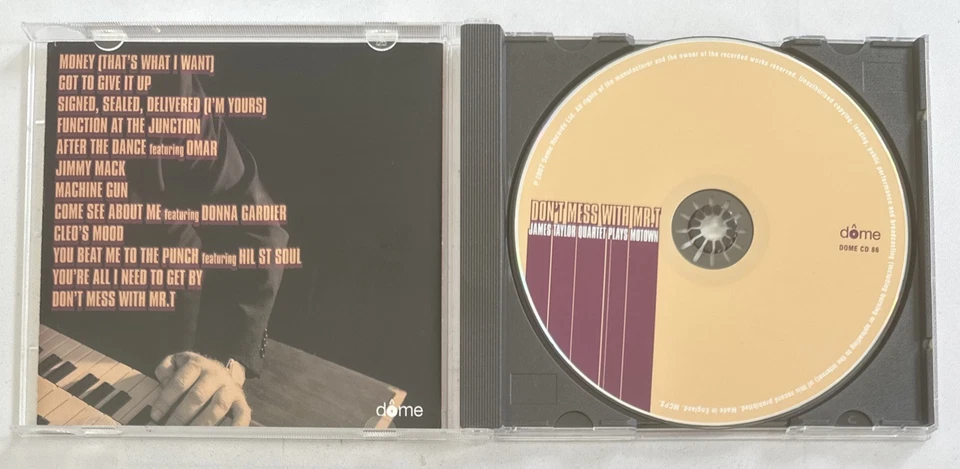 The James Taylor Quartet - Dont Mess with Mr. T Cd Album Funk Soul Jazz NM / NM Foto 4 de 4