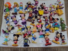 Disney Toy Figure Lot Of 37  Mickey Minnie Mouse Donald Daisy Duck Pluto Goofy