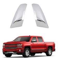 Chrome Top Half Mirror Cover Caps Fit for 2014-2018 Chevy Silverado 1500