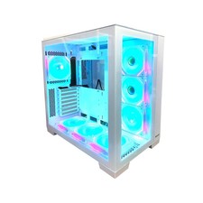 Huntkey MVP Apollo Max White Mid Tower PC Case 1000W PSU 360mm AIO Cooler