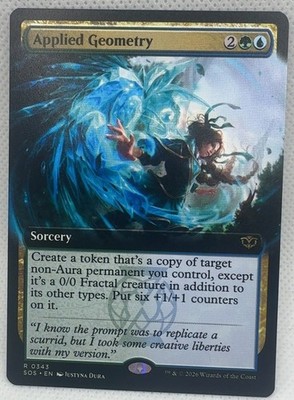 Applied Geometry Extended Art 343 Secrets of Strixhaven Holofoil Extended Art...