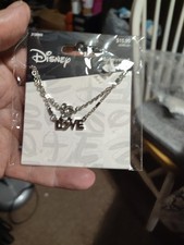 Disney Love Silver Mickey Necklace