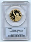 2008 S $1 John Quincy Adams Dollar PCGS PR70DCAM — photo 2