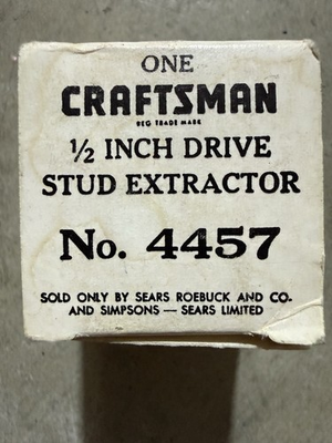 #ad Craftsman Stud Remover VTG New Car Garage Shop Mechanic $46.00