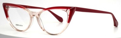Gigi Studios Patti 6473/2 Red Pink Transparent Womens Eyeglasses 52-15-145 B:36