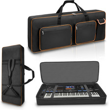 76 Key Keyboard Case,Soft Padded Keyboard Gig Bag Case with Handle and Adjustabl
