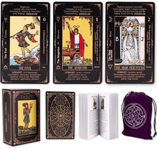 Tarot Cards for Beginners, Classic Tarot Deck with Meanings, Durable Cards
