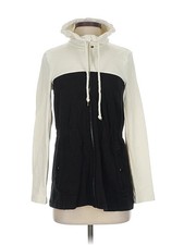 T by Talbots Women Ivory Zip Up Hoodie XS