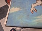 Vintage White Unicorn Blue Velvet Painting  — photo 2