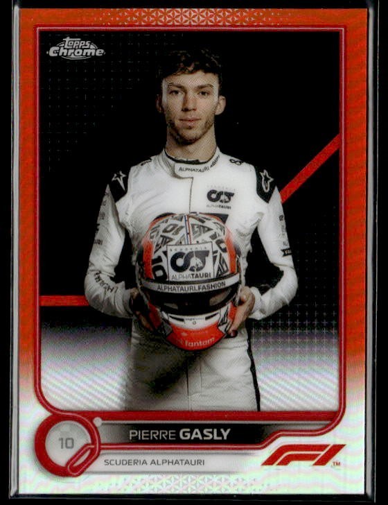 L24,588 - 2022 Topps Chrome Formula 1 Orange Red Refractors #44 Pierre Gasly