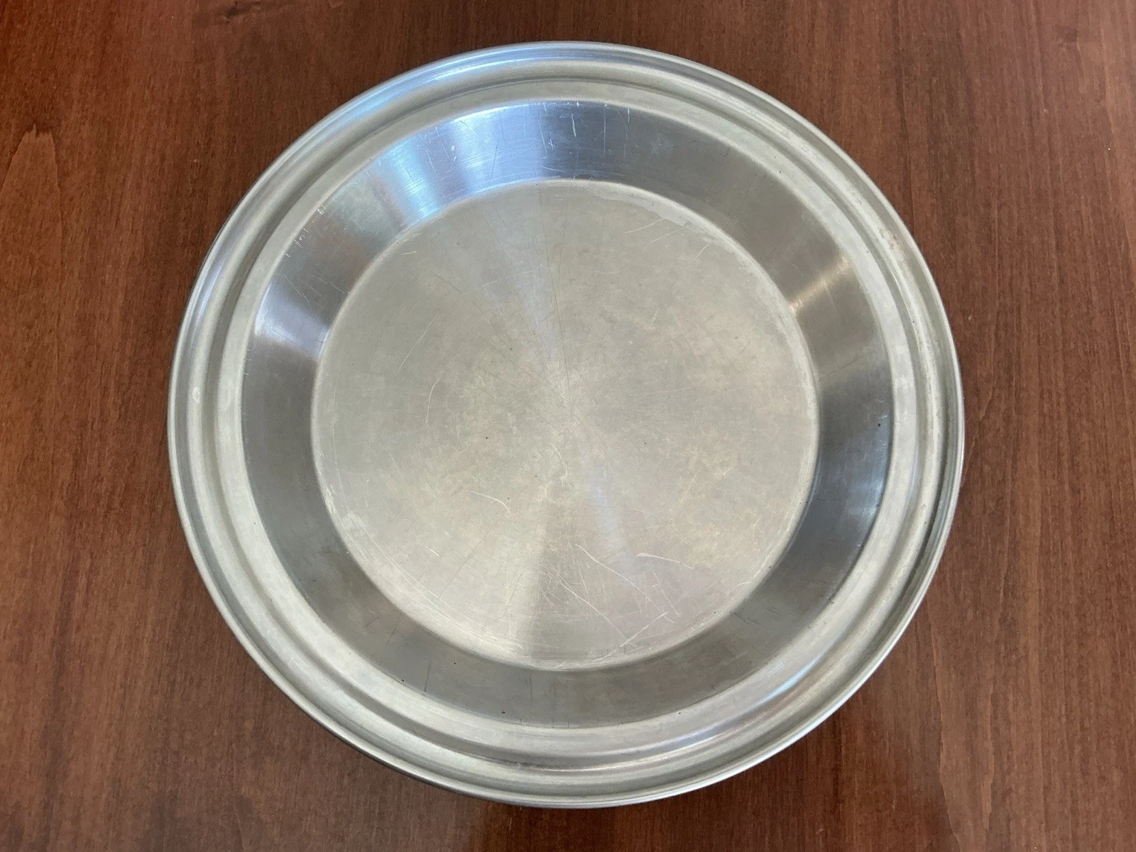 Pie Pan Stainless Steel No Drip Edge Vgt Heavy Duty 9 W X 1 1/4 Deep
