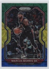 2020-21 Panini Prizm Choice Blue Yellow & Green Prizm Marcus Morris Sr #199 z7j
