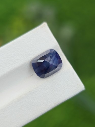Zafiro azul - Natural 4,18 quilates - Corte cojín - Gema suelta afgana sin tratar - Imagen 4 de 4
