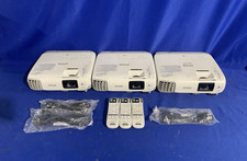 3 Epson PowerLite 98H Projector 3LCD H687A With Remote Controls Set Lot