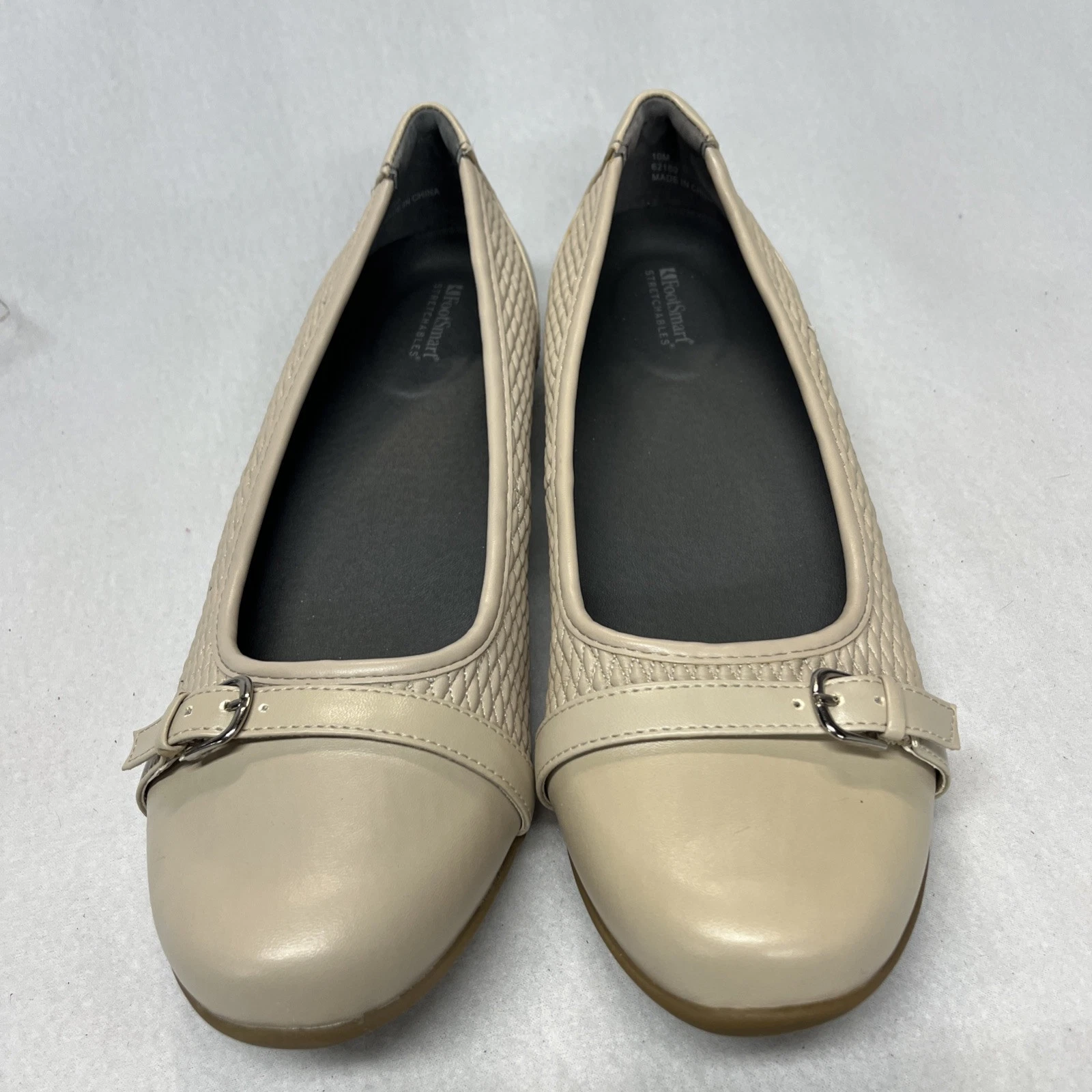 FootSmart Stretchable Laura Flats Beige Women's Size 10M never worn