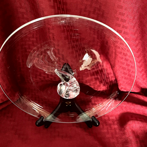 STEUBEN CRYSTAL APPETIZER SERVING TRAY - Picture 4 of 6