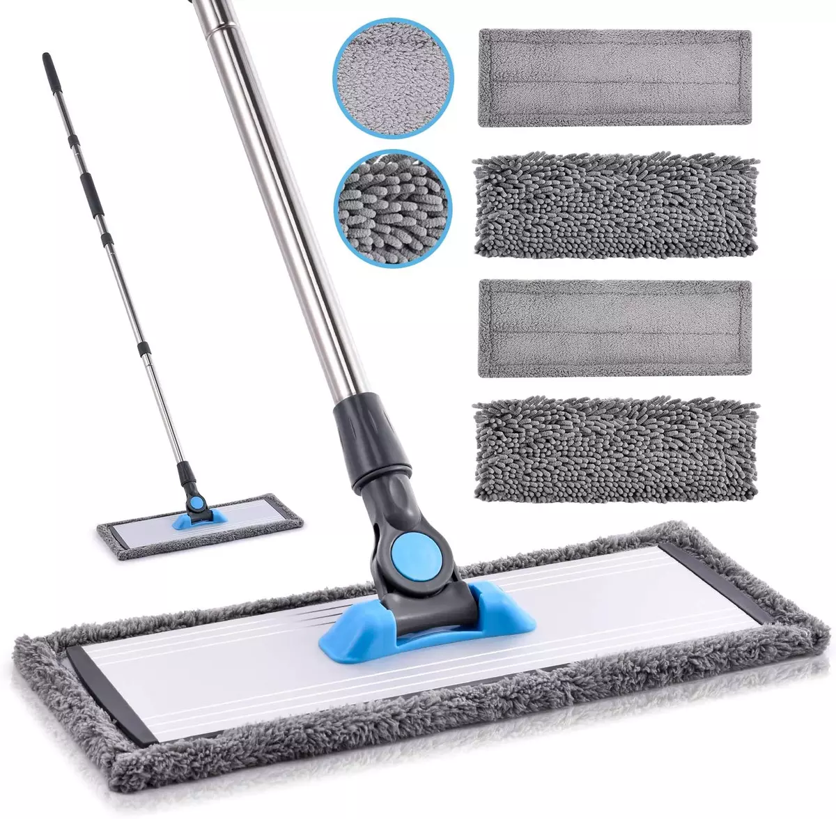 Microfiber Dust Mop for Hardwood Floors - Dry Floor Mop for Floor Cleaning  Hard