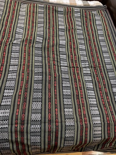 STRIPED AND WOVEN CONTEMPORARY PATTERN TAPESTRY TEXTILE HANDMADE - Picture 3 of 4