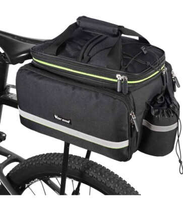 WEST BIKING Fahrrad Rücksitz Gepäckträgertasche Kofferraumtasche Wasserdicht 35L