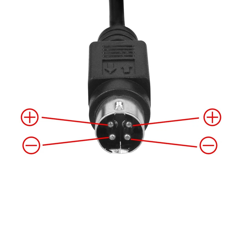 4-Pin AC Adapter For Hikvision LTS Alibi Annke TVI DVR Power Supply Cord 5 Amp - Image 4 of 4