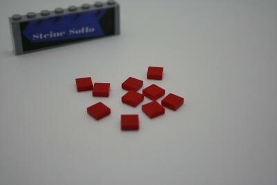 Lego (c) 10x Fliesen - 1x1 rot - 3070b - tile 1 x 1 - Kacheln - Fliese