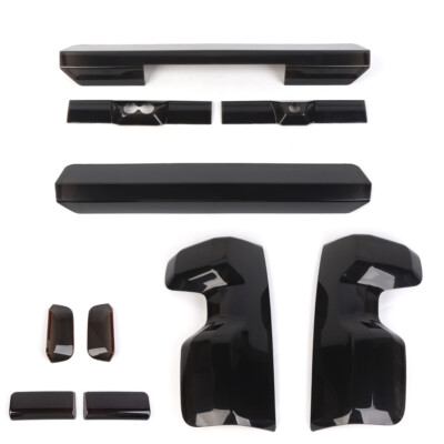 For Chevy Silverado 2019+ Smoke Fog Lights Taillight Accessories Cover Trims Set