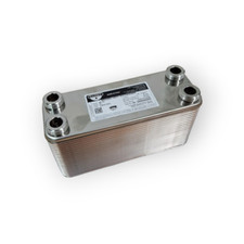 SCAMBIATORE DI CALORE A 40 PIASTRE mm 207X77 Ø 3/4 M X CAMINO CALDAIA A LEGNA